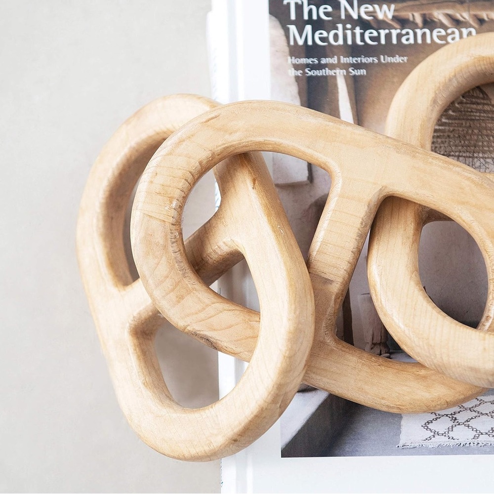 NEW CREATIVE CO-OP wood chain decor